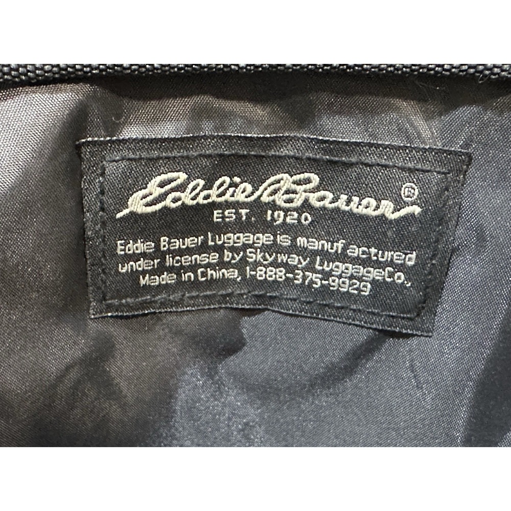 Eddie Bauer Green Black Laptop Travel Messenger Bag Shoulder Strap Day trip - Picture 10 of 12